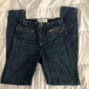 Reformation Niki zip pocket jeans